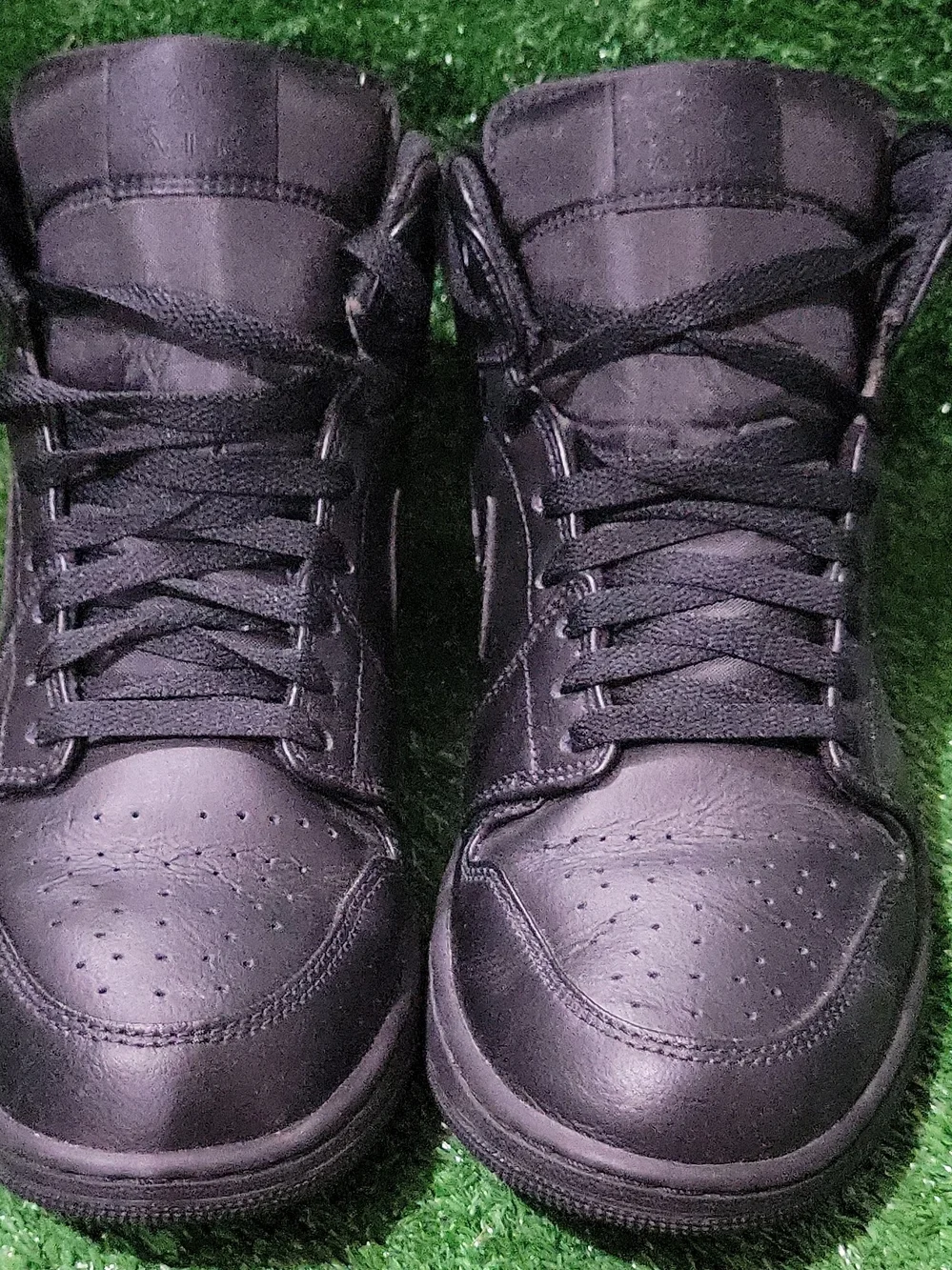 Nike Black High-Top Leather Sneakers